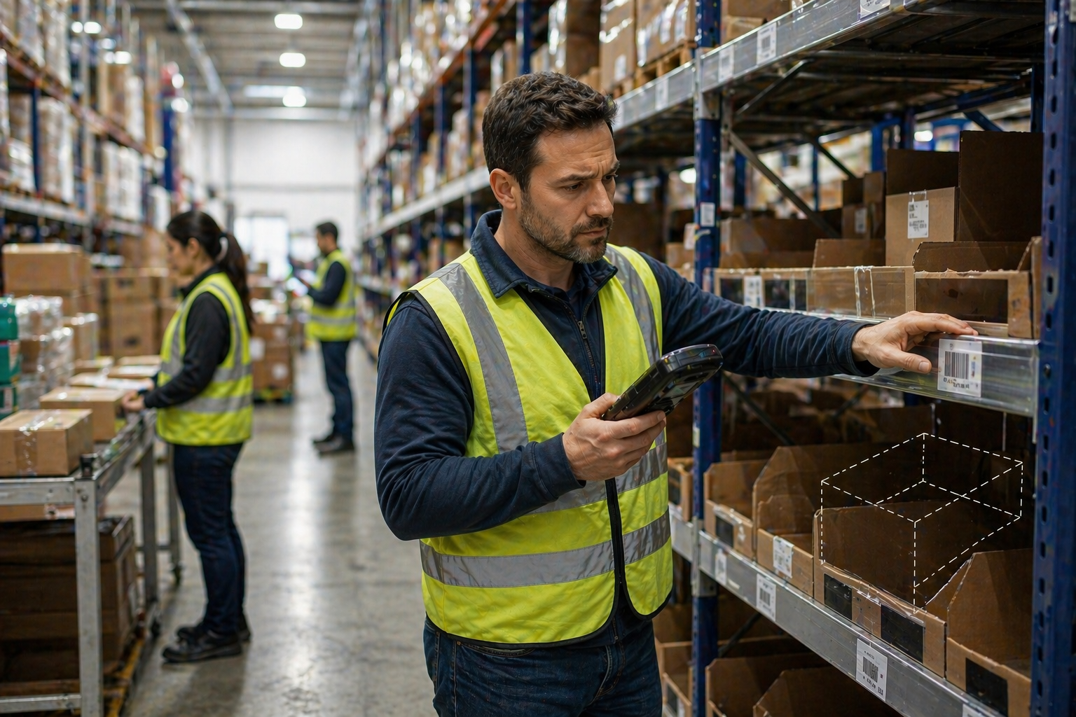 ghost stock in warehouse showing mismatch between system and physical inventory